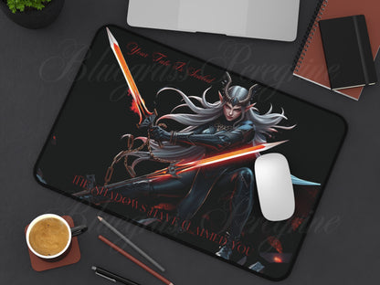 Fantasy Gaming Desk Mat - Your Fate Is Sealed - Cool Gamer Gear, Office Decor, Unique Gift, Workspace Accessory, D&D Tabletop, Elf Desk Mat