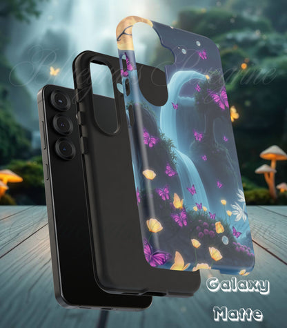 Mystical Butterfly & Waterfall Galaxy Case | Nature-Inspired Tough Case | Ethereal Phone Cover | Gift for Nature Lovers