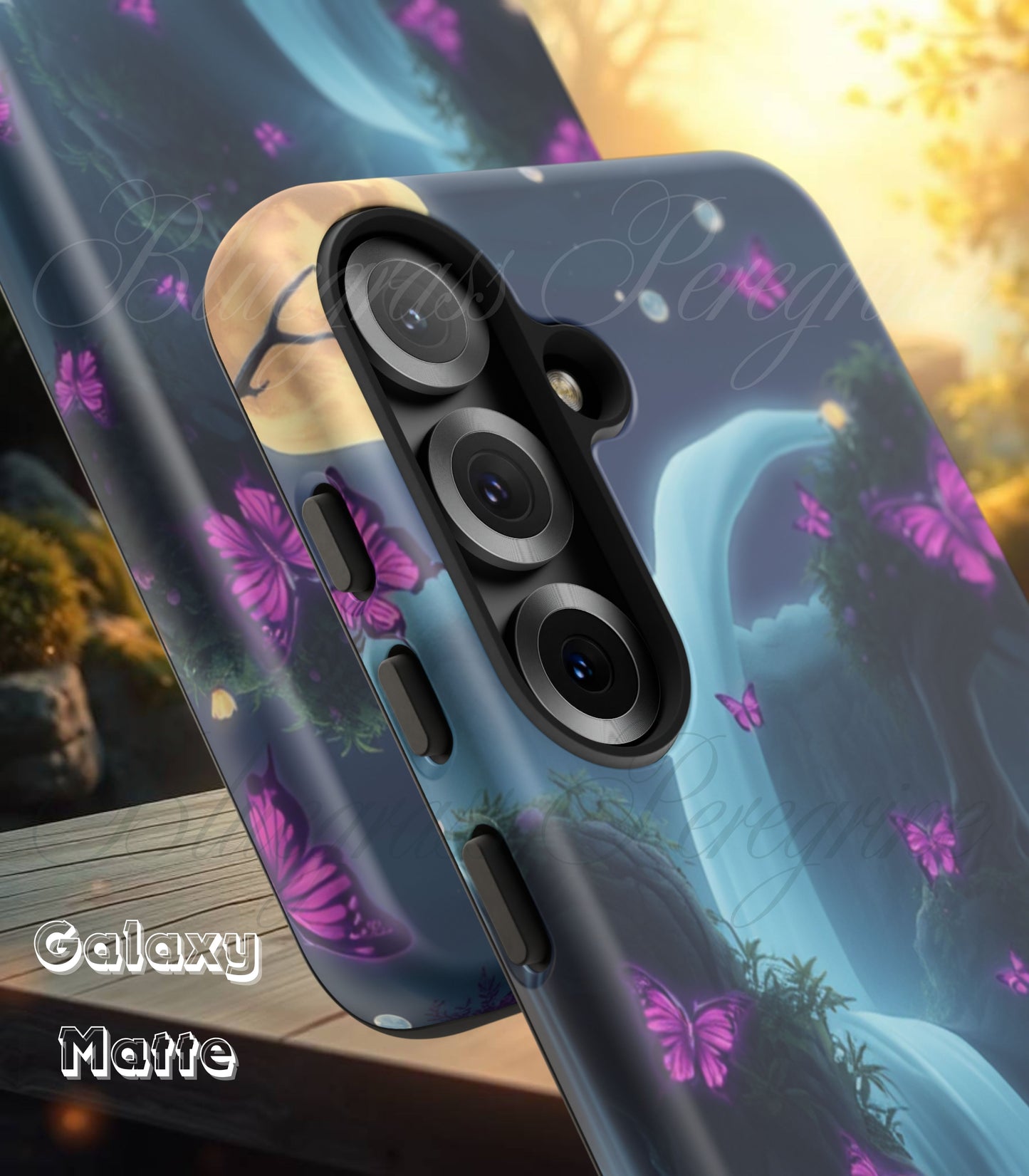 Mystical Butterfly & Waterfall Galaxy Case | Nature-Inspired Tough Case | Ethereal Phone Cover | Gift for Nature Lovers