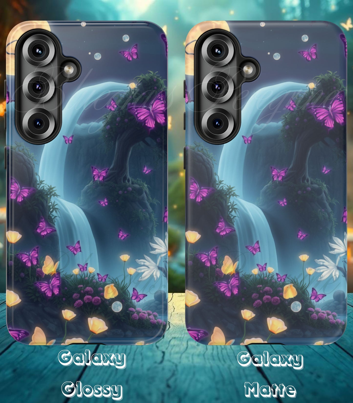Mystical Butterfly & Waterfall Galaxy Case | Nature-Inspired Tough Case | Ethereal Phone Cover | Gift for Nature Lovers