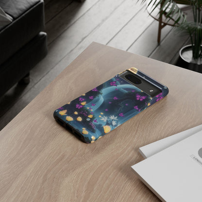 Mystical Butterfly & Waterfall Pixel Case | Nature-Inspired Tough Case | Ethereal Phone Cover | Gift for Nature Lovers