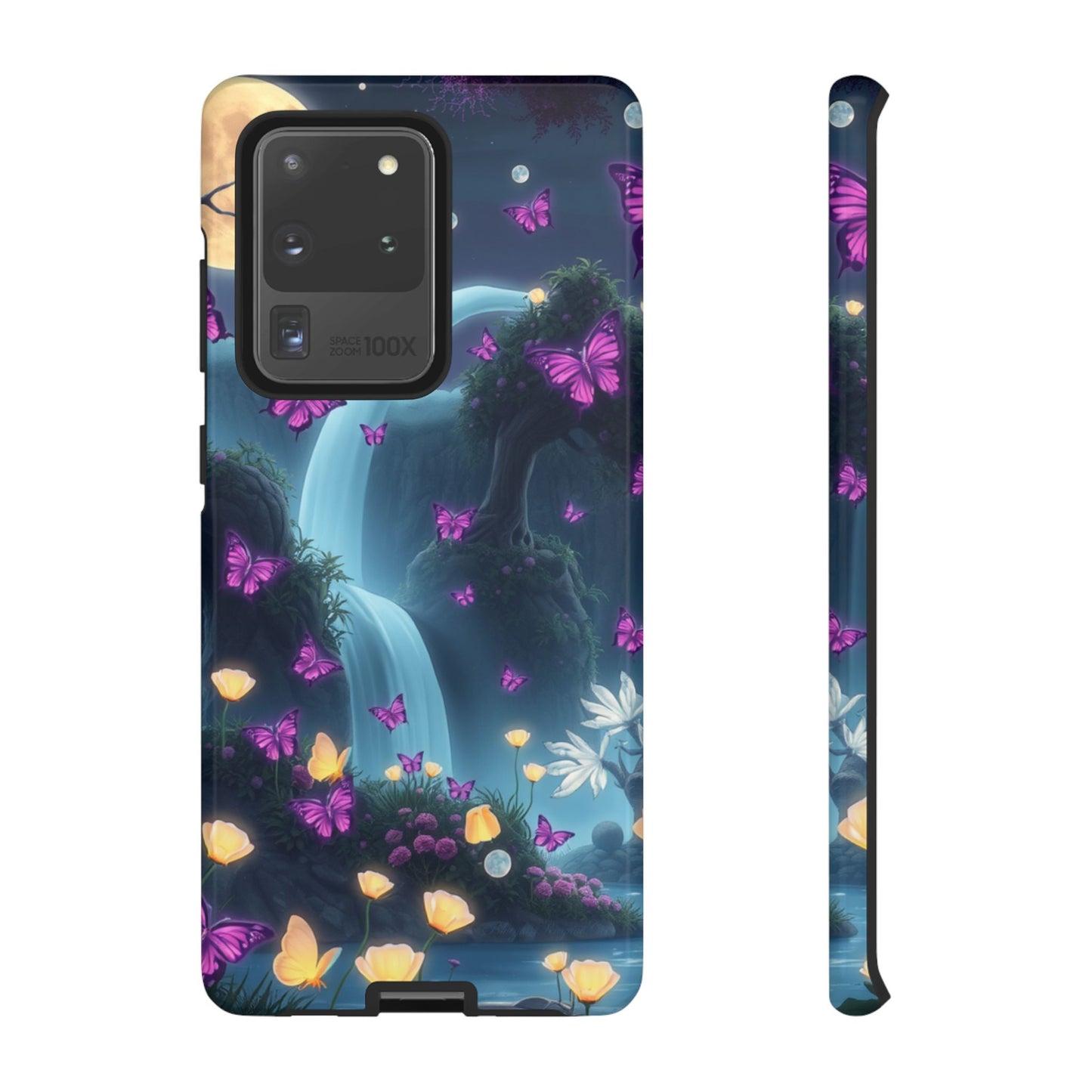 Mystical Butterfly & Waterfall Galaxy Case | Nature-Inspired Tough Case | Ethereal Phone Cover | Gift for Nature Lovers