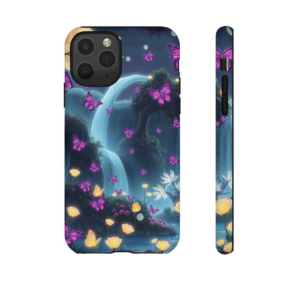Mystical Butterfly & Waterfall iPhone Case | Nature-Inspired Tough Case | Ethereal Phone Cover | Gift for Nature Lovers