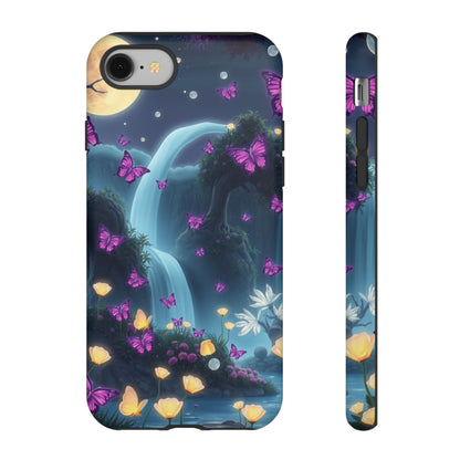 Mystical Butterfly & Waterfall iPhone Case | Nature-Inspired Tough Case | Ethereal Phone Cover | Gift for Nature Lovers