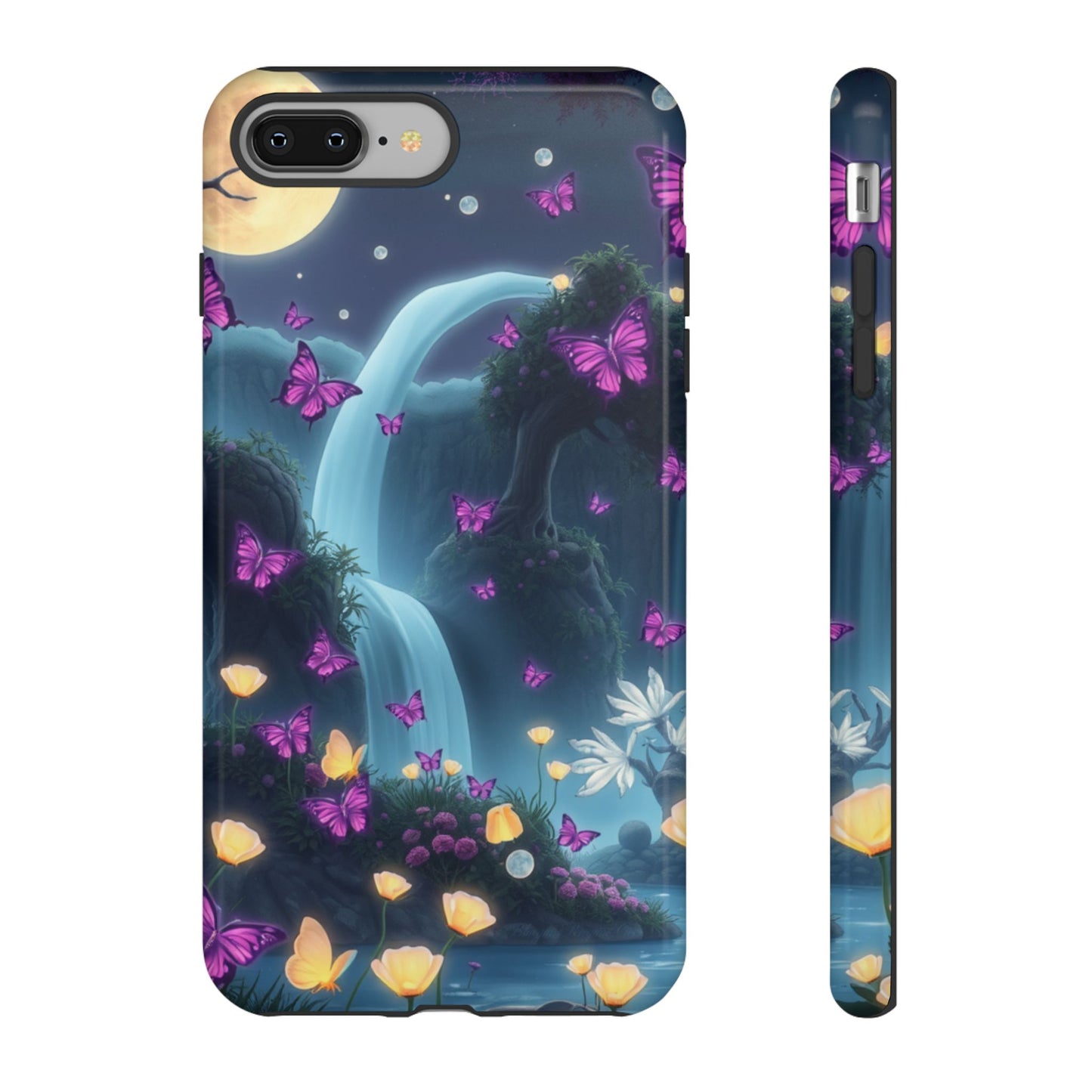 Mystical Butterfly & Waterfall iPhone Case | Nature-Inspired Tough Case | Ethereal Phone Cover | Gift for Nature Lovers