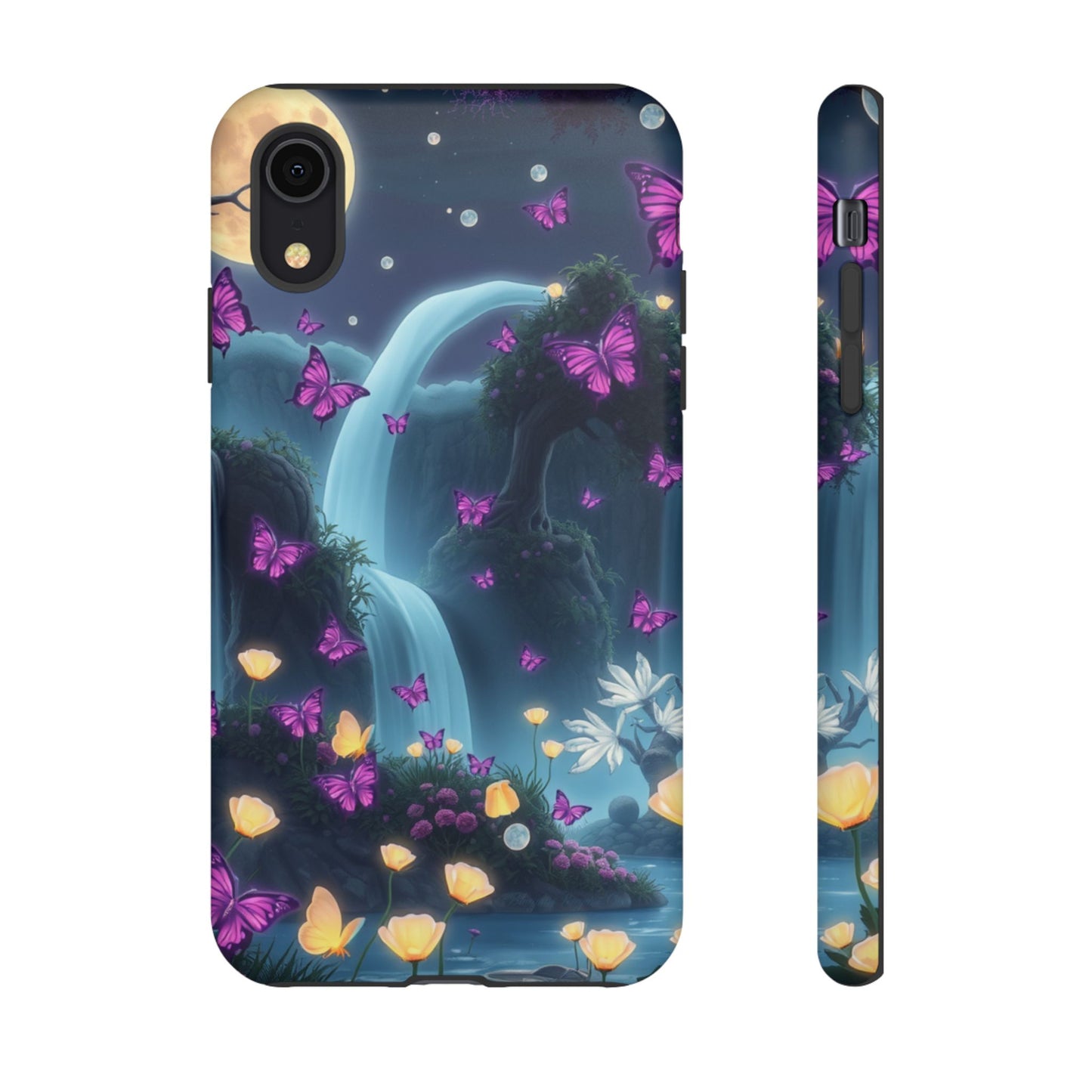 Mystical Butterfly & Waterfall iPhone Case | Nature-Inspired Tough Case | Ethereal Phone Cover | Gift for Nature Lovers