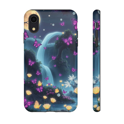 Mystical Butterfly & Waterfall iPhone Case | Nature-Inspired Tough Case | Ethereal Phone Cover | Gift for Nature Lovers