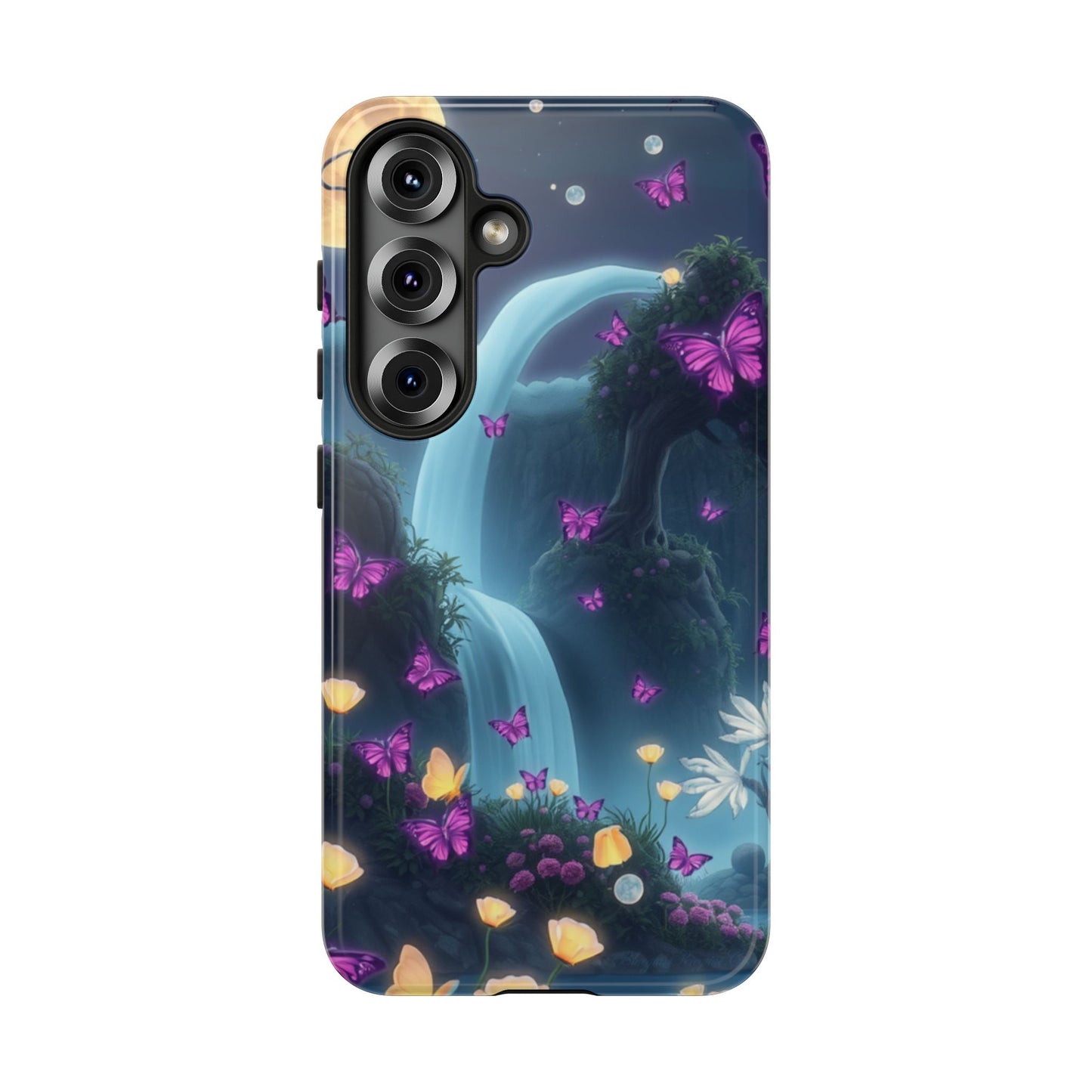 Mystical Butterfly & Waterfall Galaxy Case | Nature-Inspired Tough Case | Ethereal Phone Cover | Gift for Nature Lovers