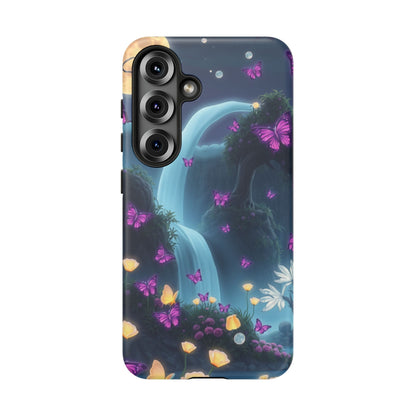 Mystical Butterfly & Waterfall Galaxy Case | Nature-Inspired Tough Case | Ethereal Phone Cover | Gift for Nature Lovers