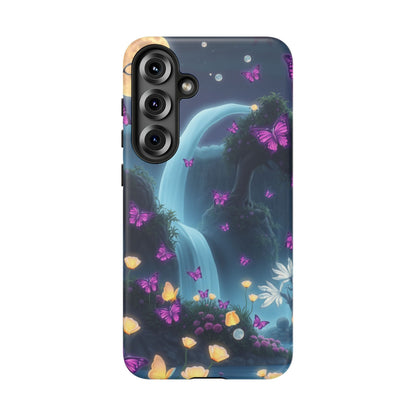 Mystical Butterfly & Waterfall Galaxy Case | Nature-Inspired Tough Case | Ethereal Phone Cover | Gift for Nature Lovers