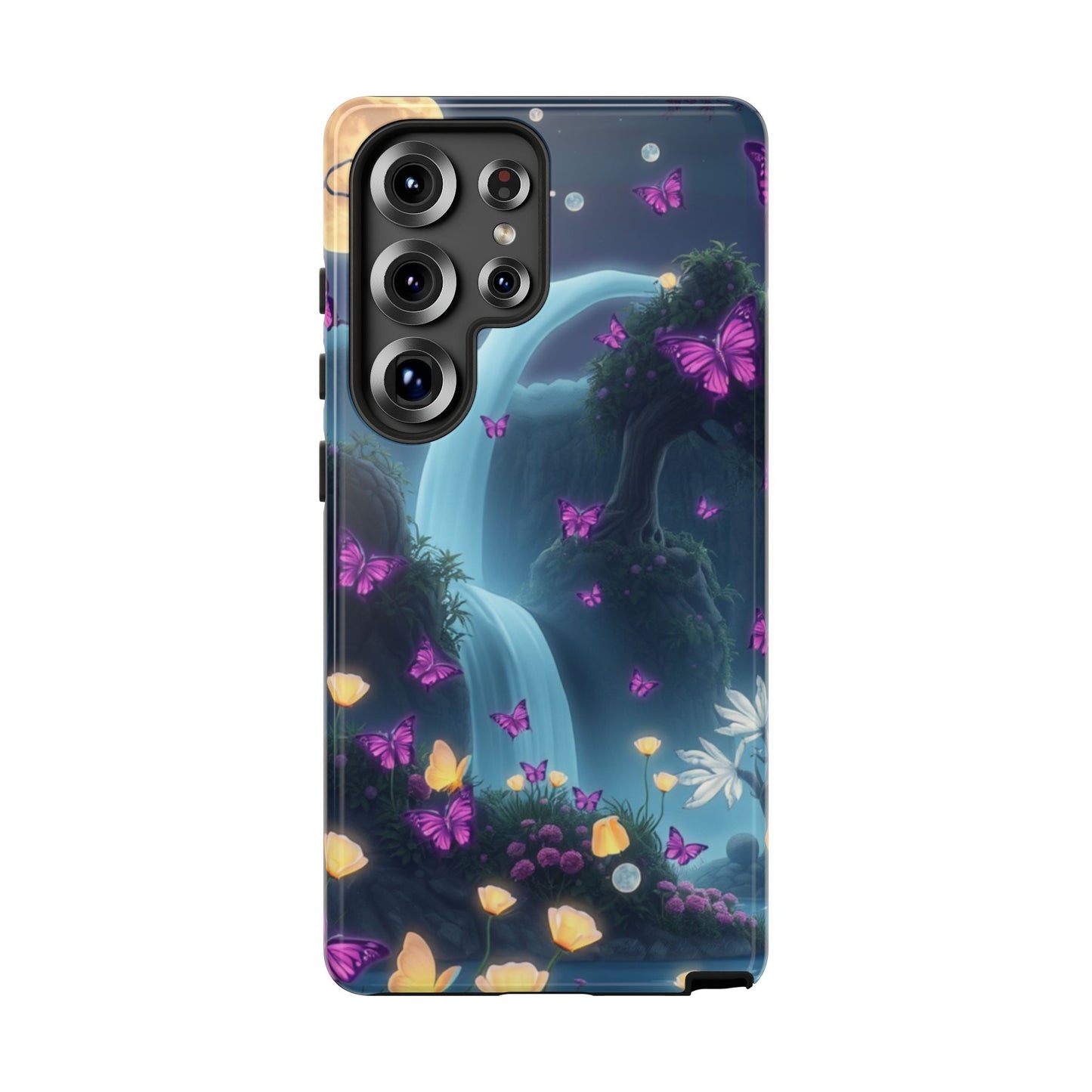 Mystical Butterfly & Waterfall Galaxy Case | Nature-Inspired Tough Case | Ethereal Phone Cover | Gift for Nature Lovers